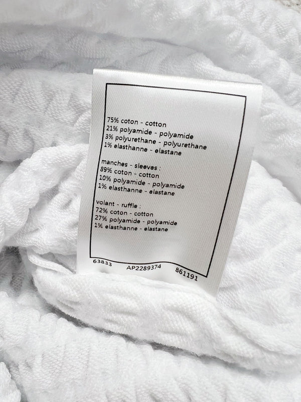 CC Lace Collar Dress White Cotton