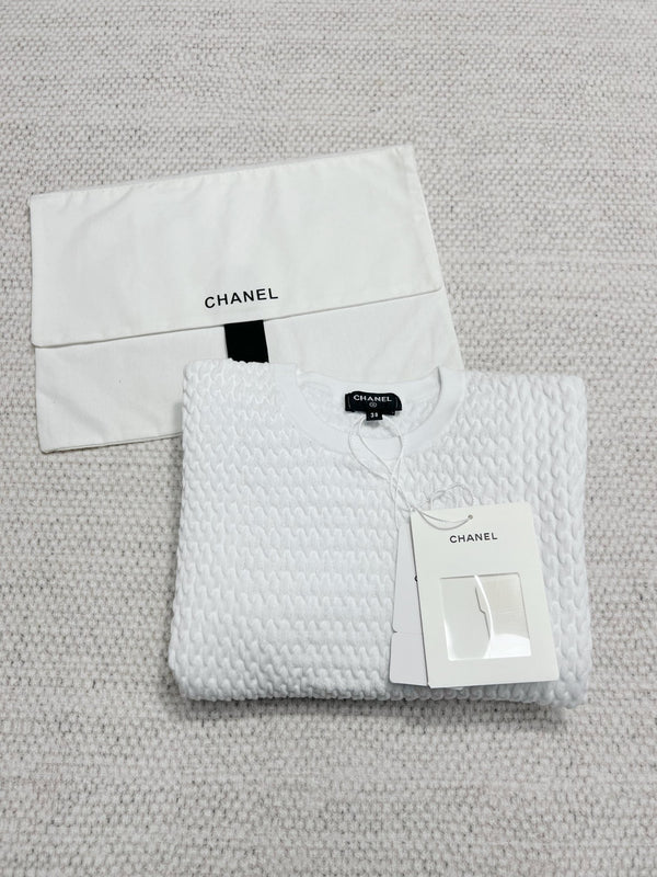 CC Lace Collar Dress White Cotton