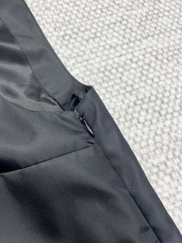 Prada Vest Dress Black Poliyamide