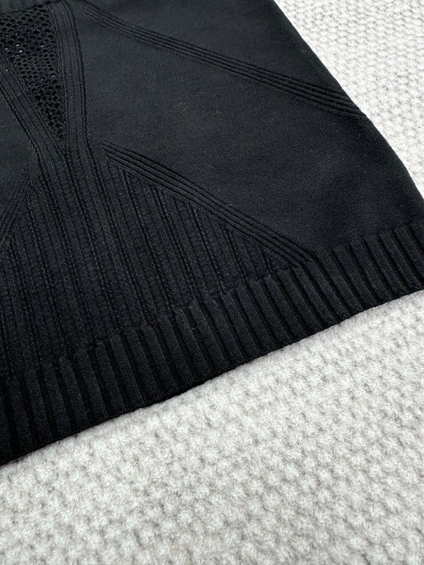 CC Sport Bra Black Wool Viscose