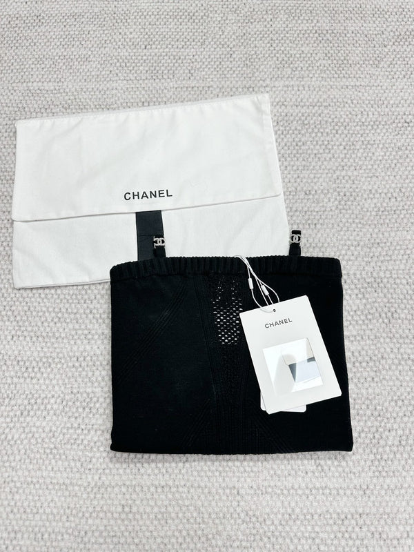 CC Sport Bra Black Wool Viscose