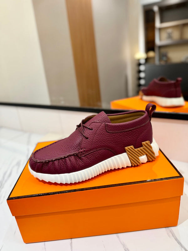 HM Increase Sneaker Red Purple Cowhide  983027