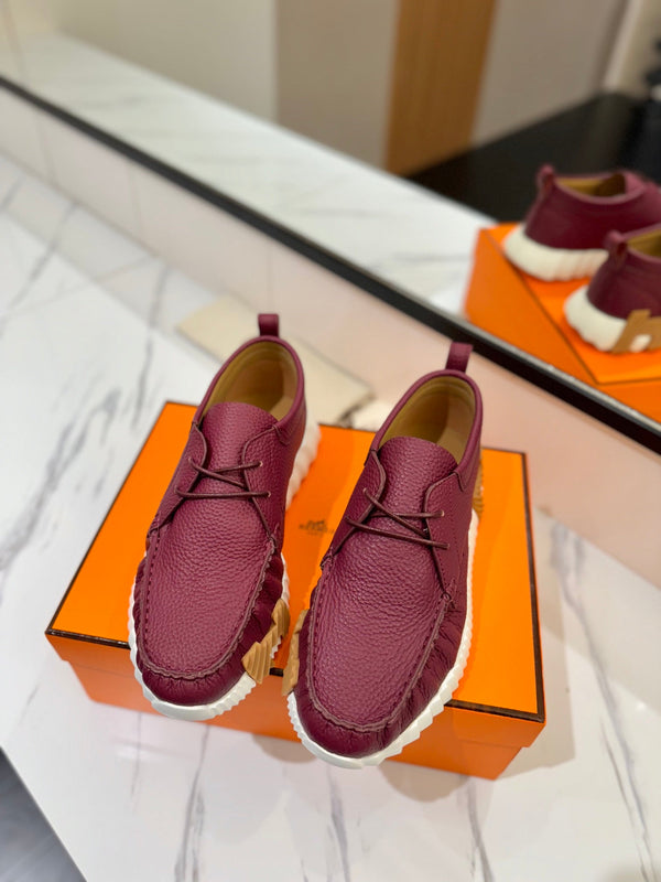 HM Increase Sneaker Red Purple Cowhide  983027