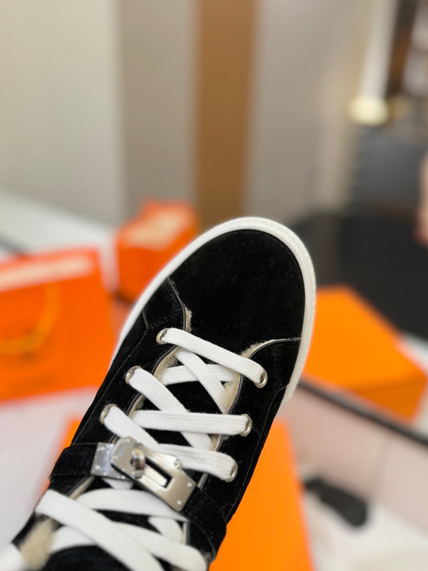 HM Daydream Sneaker Black With Wool Lining Suede  983073