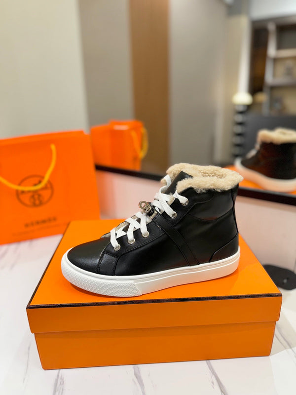 HM Daydream Sneaker Black With Wool Lining Cowhide 983077