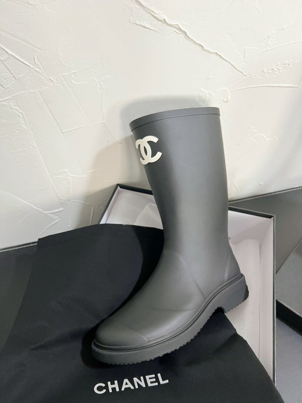 CC High Boots Black Natural Rubber 949646