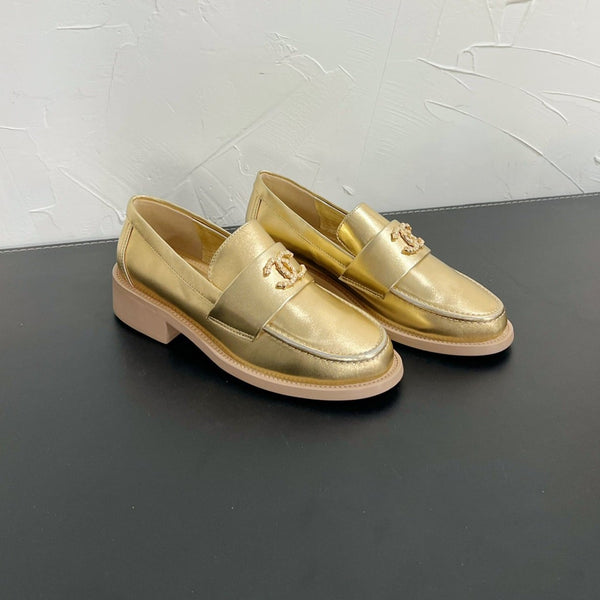 CC Moccasins Gold Calfskin 949654