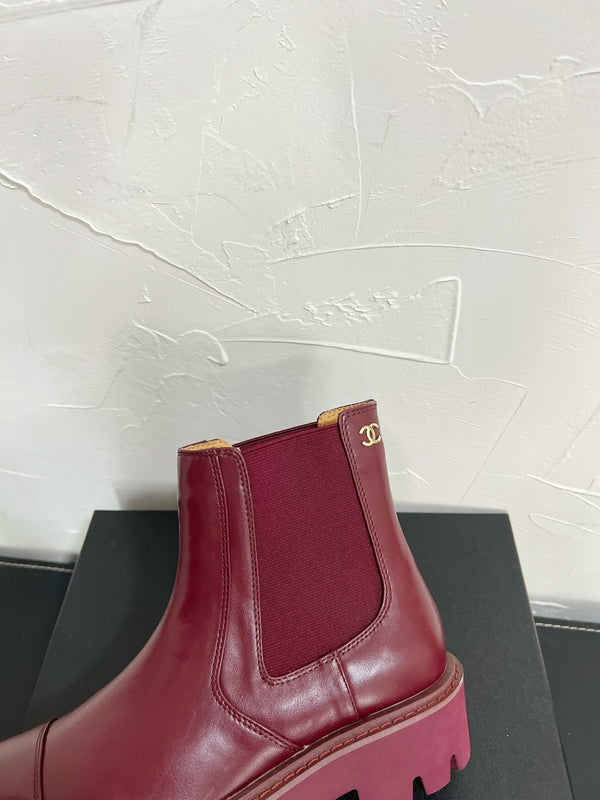 Stivaletti Chelsea CC in pelle di vacchetta bordeaux 949681