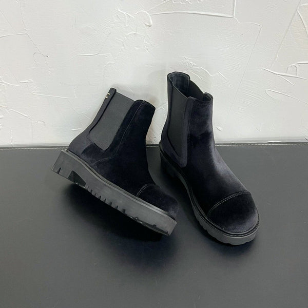 CC Chelsea Ankle Boots In Black Velvet 949686