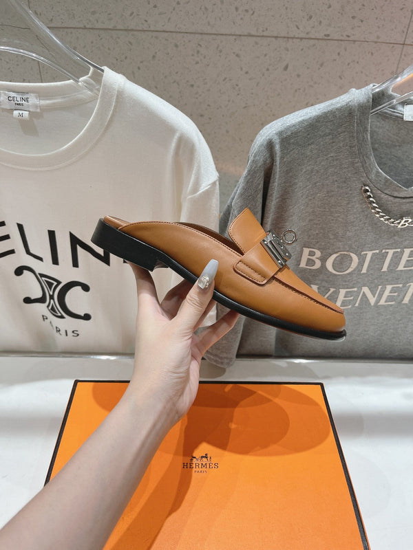 IOTA MULE CARAMELLO PELLE DI VITELLO