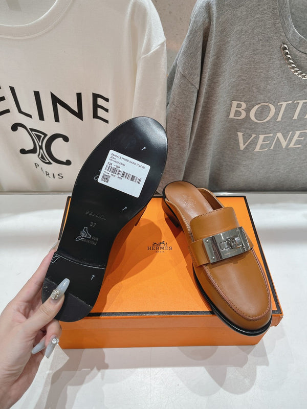 IOTA MULE CARAMELLO PELLE DI VITELLO