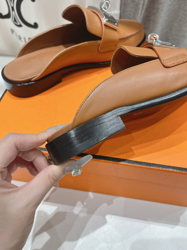 IOTA MULE CARAMELLO PELLE DI VITELLO