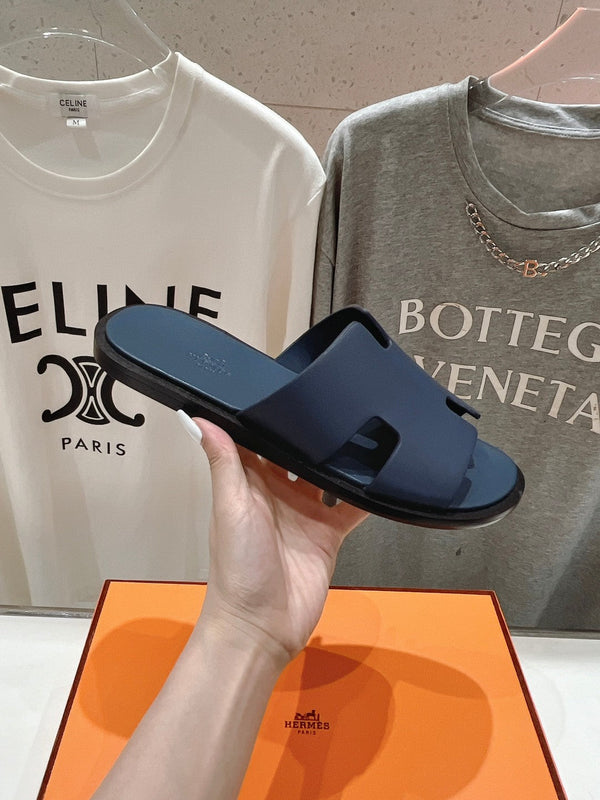 SANDALO IZMIR IN PELLE DI AGNELLO INDACO