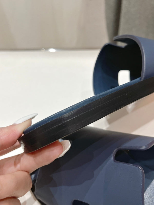 SANDALO IZMIR IN PELLE DI AGNELLO INDACO