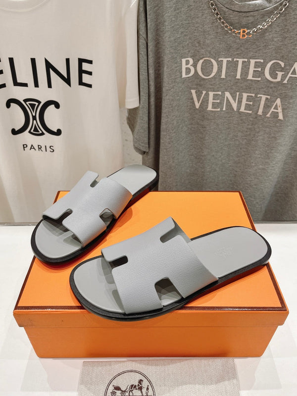 SANDALO IZMIR PELLE DI AGNELLO GRIGIO LUCIDO