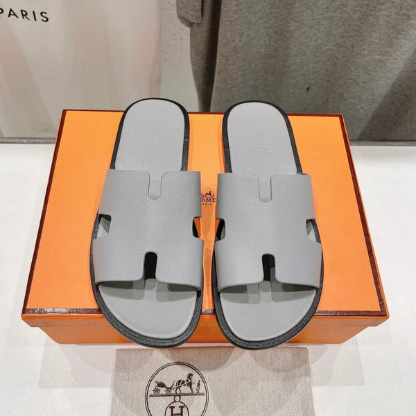 SANDALO IZMIR PELLE DI AGNELLO GRIGIO LUCIDO