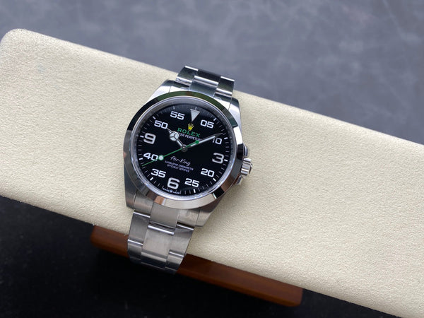 Rolex Air King 40mm Silver Black