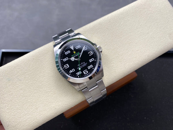 Rolex Air King 40mm Silver Black