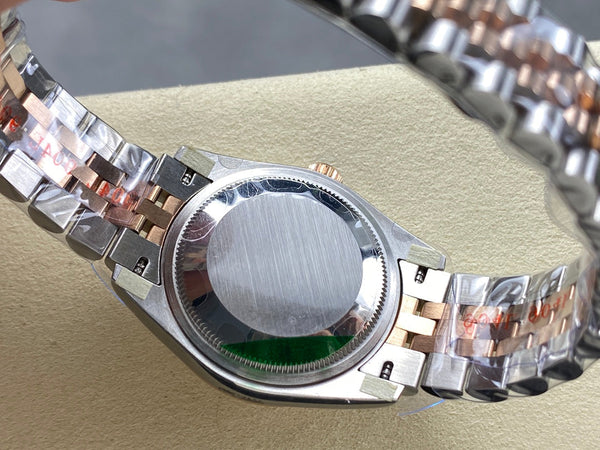 Datejust 31mm Pink Gold Steel Salmon Dial Diamond Numerals