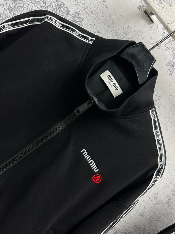 Miu Miu 25 Abiti con cuciture a nastro in cotone nero