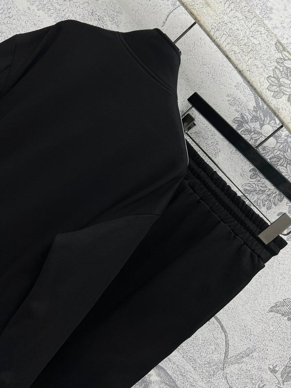 Miu Miu 25 Abiti con cuciture a nastro in cotone nero