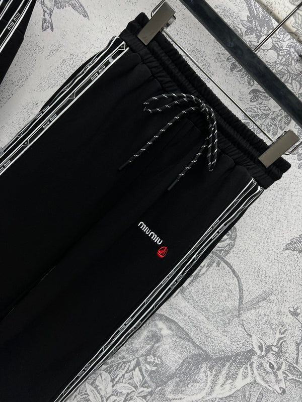 Miu Miu 25 Abiti con cuciture a nastro in cotone nero