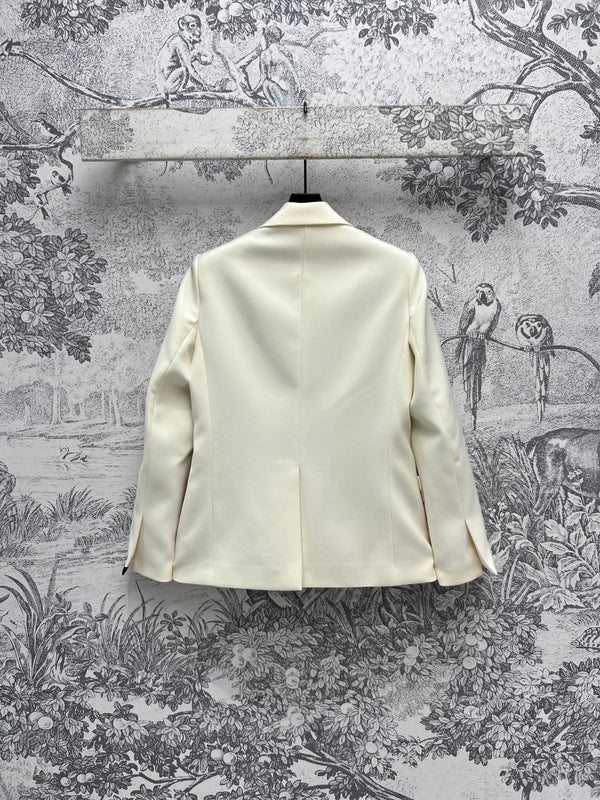 LV 25 Flower Vest White Polyamide Wool
