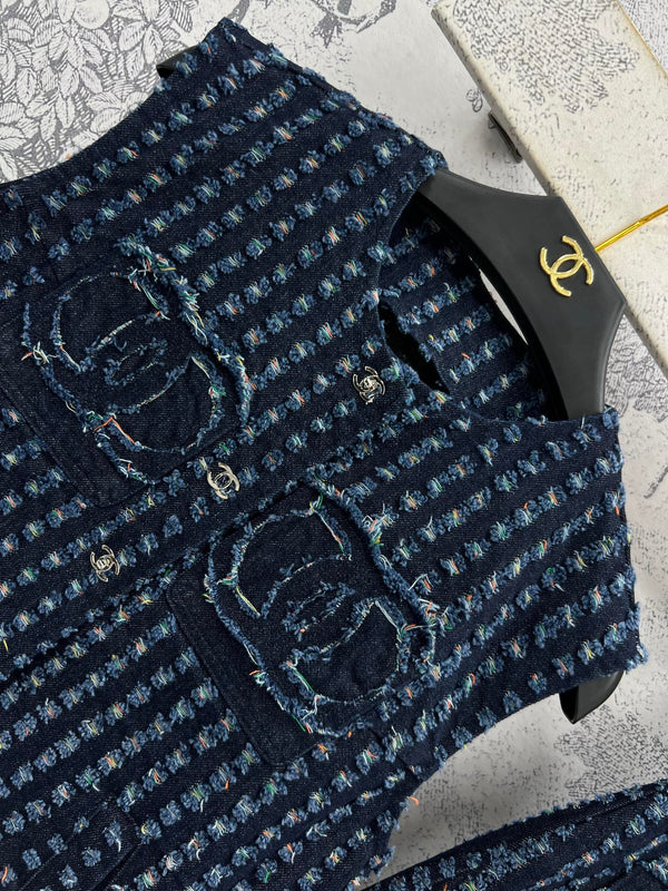 CC 25 Denim Set Blue Cotton