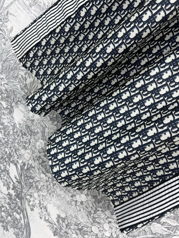 CD 25 Logo Long Skirt Black Polyester