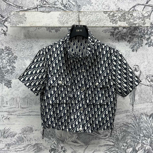 CD 25 Logo Short Shirt Black Polyester