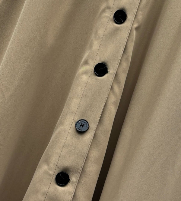 CD 25 Belt Skirt Khaki Polyester