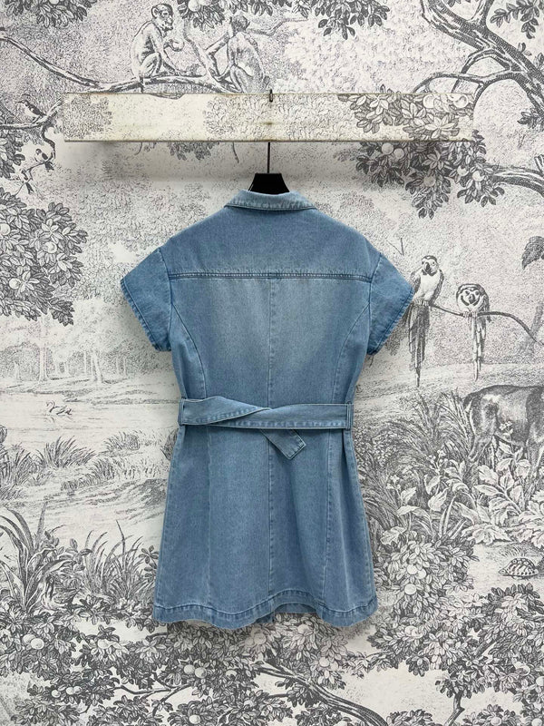 CD 25 Denim Shirt dress Light Blue Cotton
