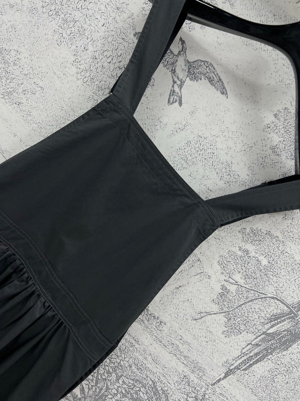 Prada 25 Suspender Dress Gray Cotton