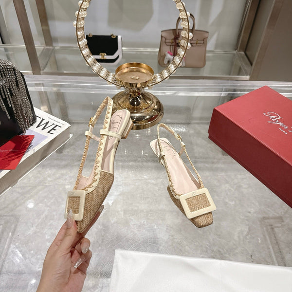 Viv Slingback Brown Italian Leather 300741