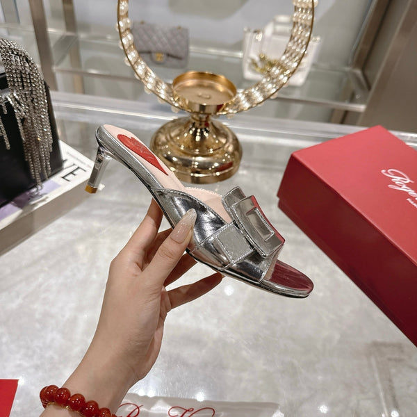 Belle Viv Mules Sliver Lambskin 334645