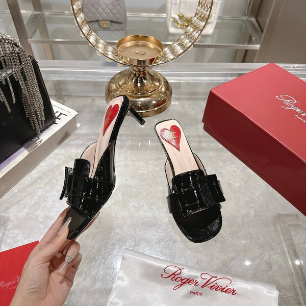 Belle Viv Mules Black Lambskin 334647