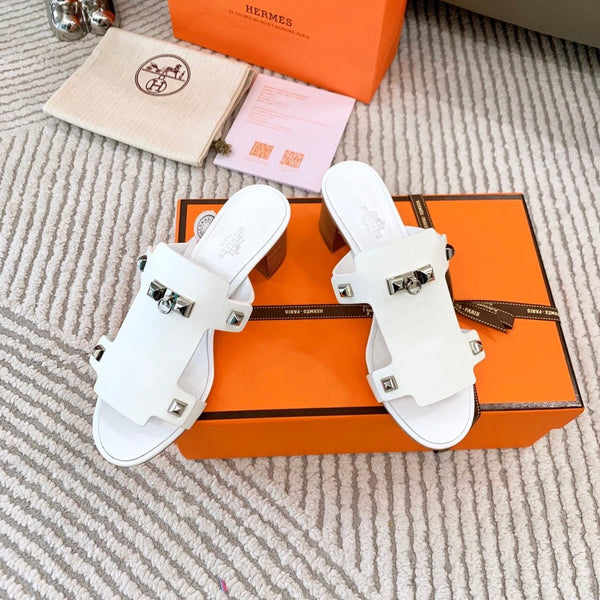 HM Invincible 50 Sandal White Lambskin 963262