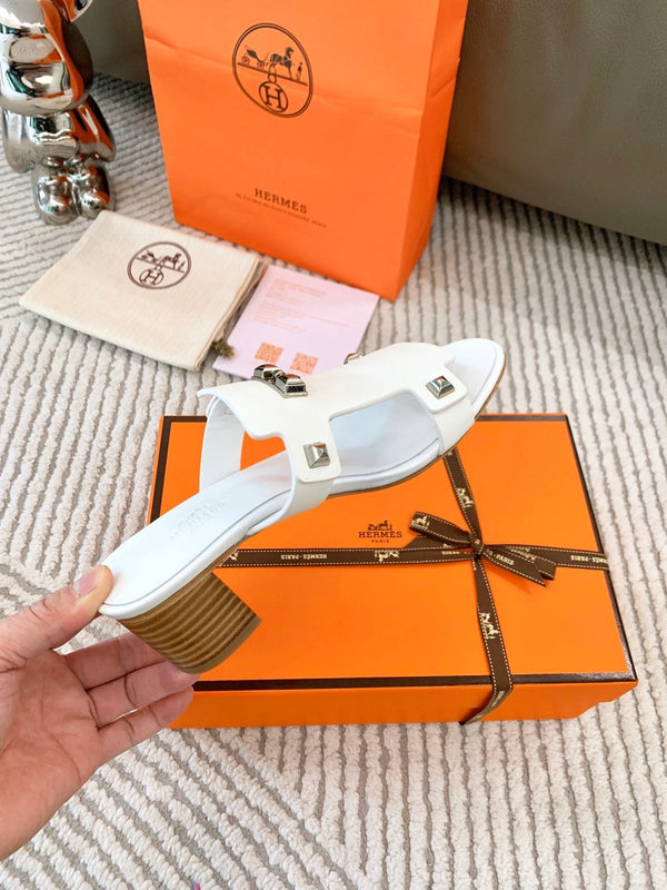 HM Invincible 50 Sandal White Lambskin 963262