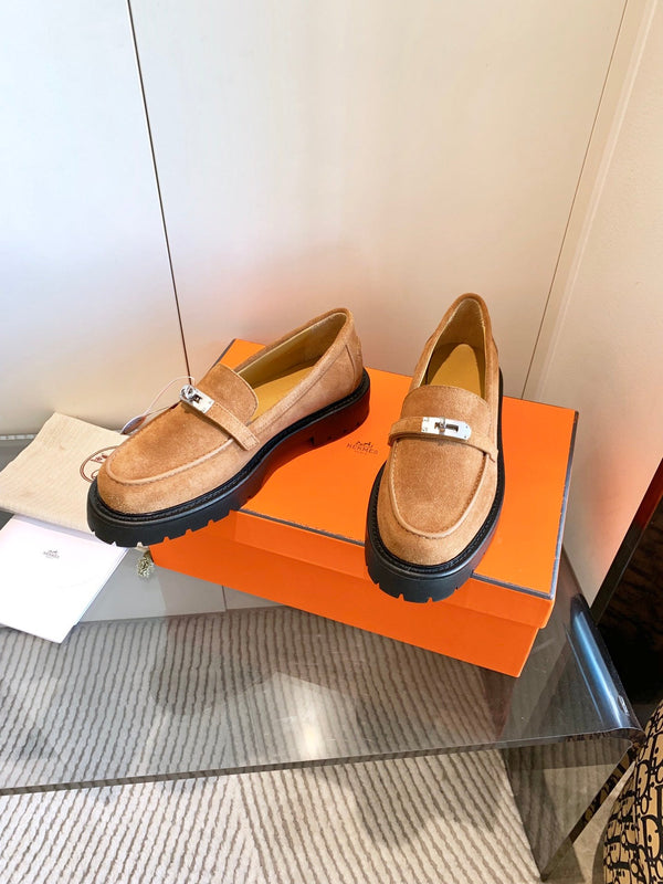 HM Icone Loafer Caramel Suede  963168