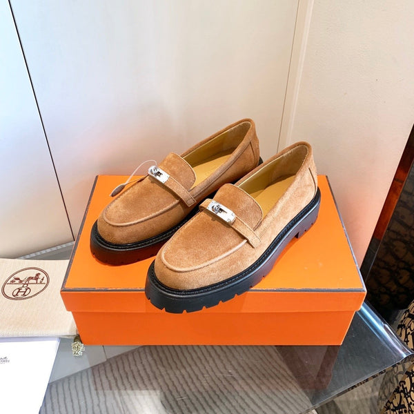 HM Icone Loafer Caramel Suede  963168