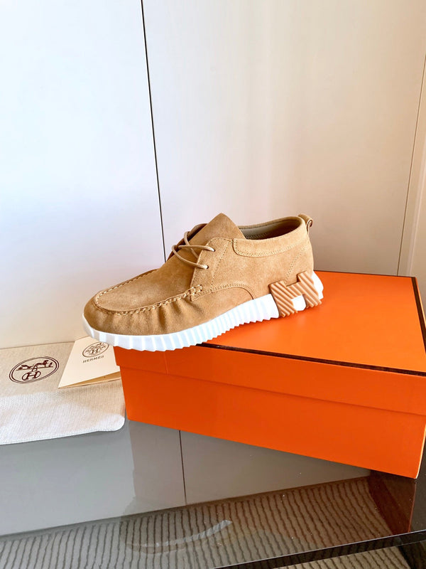 HM Increase Sneaker In Dark Beige Suede 993284