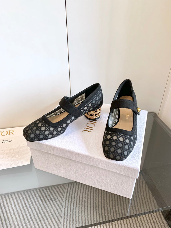 CD Icon Pump 35mm In Black Suede 993226