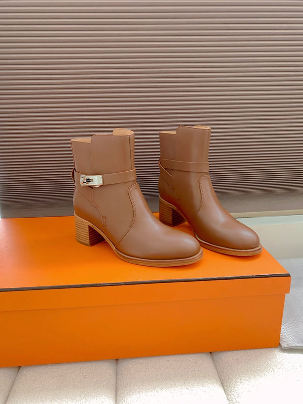 HM Frenchie 50 Ankle Boot Chocolate Cowhide 464340