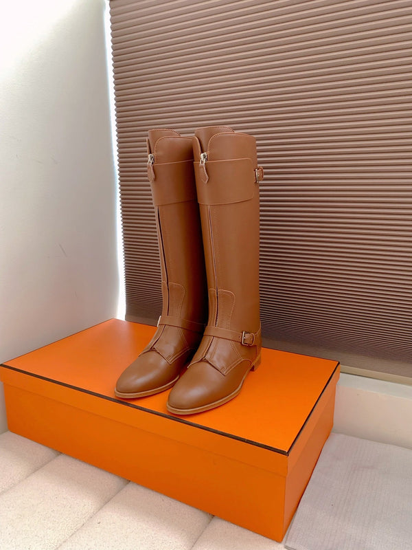 HM Riding Boots Caramel Cowhide 464357