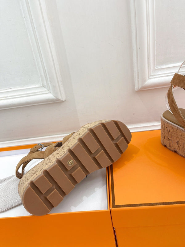 Havane 30 Sandal Brown Suede