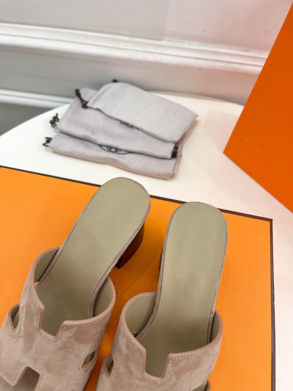 HELIA 60 SANDAL LIGHT BROWN SUEDE