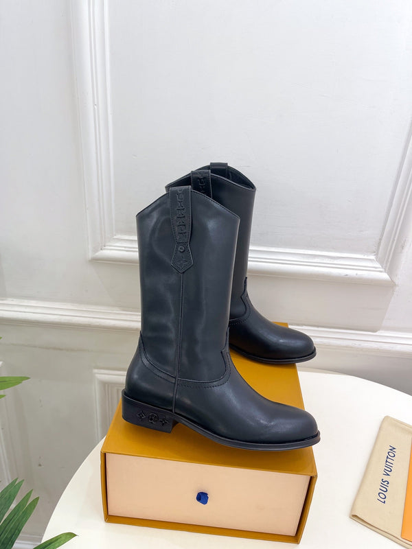 LV Rider Boot 30mm Black Calfskin