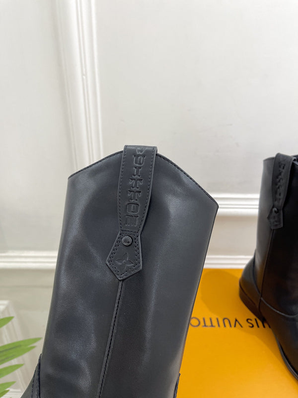 LV Rider Boot 30mm Black Calfskin