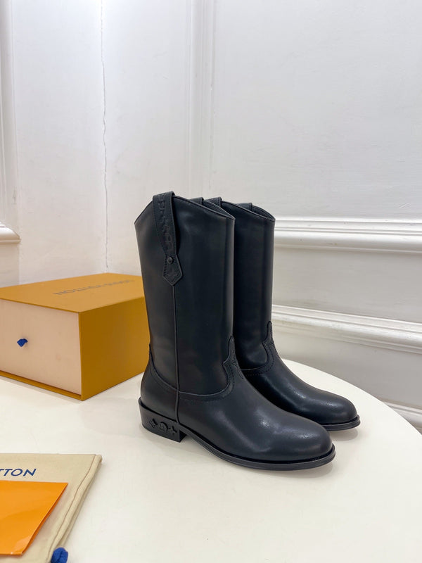 LV Rider Boot 30mm Black Calfskin