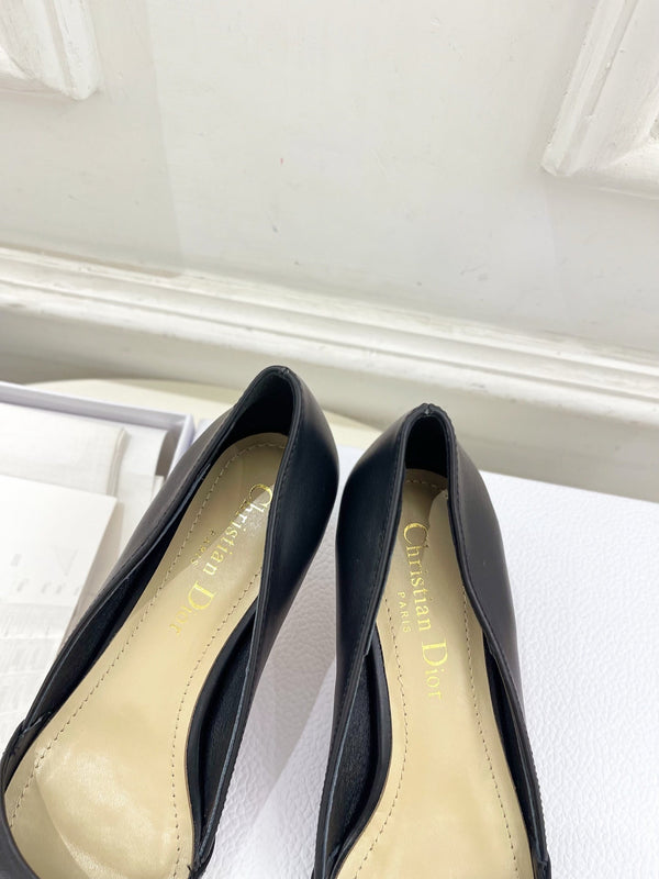CD 25 Pump High Heels Black Calfskin 307420